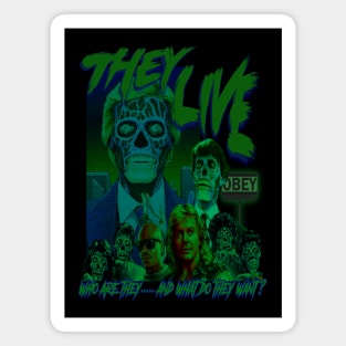 They Live, Classic Sci-Fi, (Version 2) Magnet